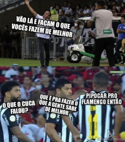 Atlético-MG e Hulk são alvo de memes após derrota para equipe alternativa do Flamengo.