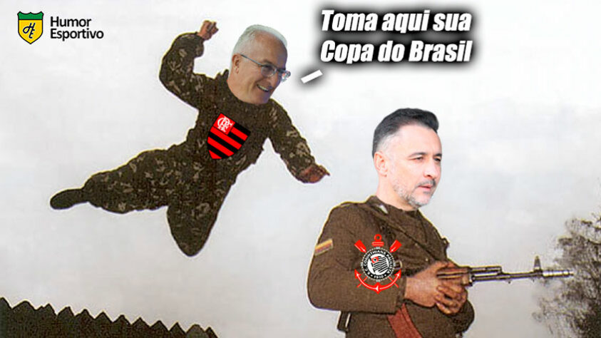 Zoeiras com Corinthians, Rodinei sendo herói e brincadeiras com Pedro: os memes do título da Copa do Brasil do Flamengo.