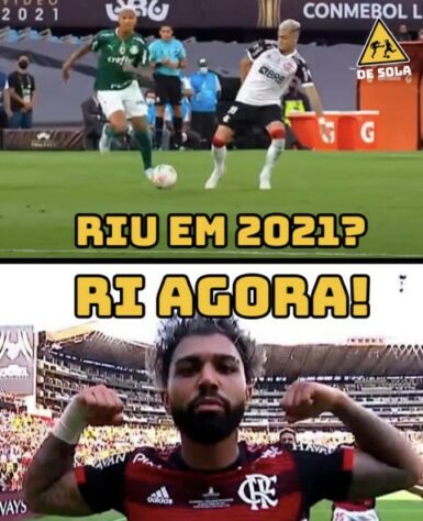 Rubro-negros enchem as redes sociais com memes após Flamengo vencer o Athletico Paranaense com gol de Gabigol e ser campeão da Libertadores da América.