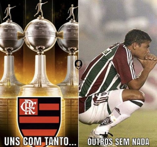 Rubro-negros enchem as redes sociais com memes após Flamengo vencer o Athletico Paranaense com gol de Gabigol e ser campeão da Libertadores da América.