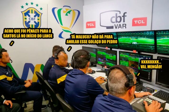 Arbitragem de Flamengo x Santos é alvo de memes nas redes sociais