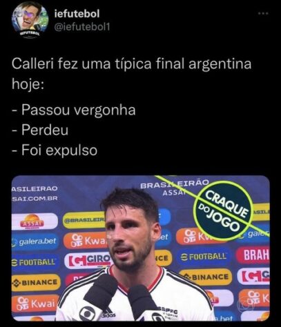 Web faz memes após derrota do São Paulo para o Independiente del Valle na final da Copa Sul-Americana.