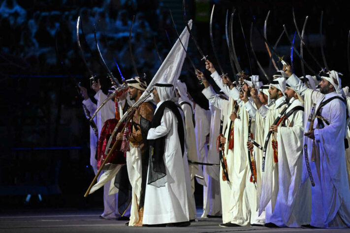 A cultura local do Qatar também foi valorizada na abertura da Copa do Mundo