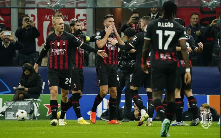 43º lugar (empate entre três clubes): Milan (Itália) - Nível de liga nacional para ranking: 4 - Pontuação recebida: 182