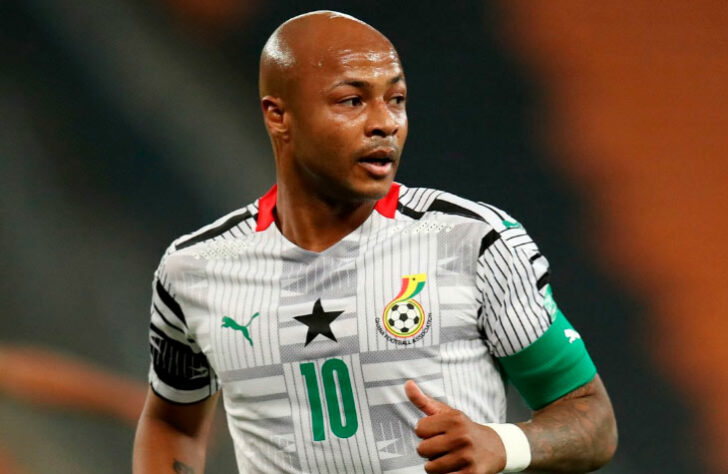 Gana: 8 jogadores da seleção nascidos fora do país / André Ayew [na foto] (atacante - nascido na França), Alexander Djiku (zagueiro - nascido na França), Denis Odoi (lateral - nascido na Bélgica), Tariq Lamptey (lateral - nascido na Inglaterra), Elisha Owusu (meio-campista - nascido na França), Jordan Ayew (atacante - nascido na França), Iñaki Williams (atacante - nascido na Espanha) e Antoine Semenyo (atacante - nascido na Inglaterra).