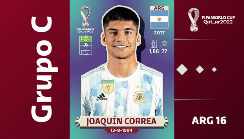 Grupo C - Seleção da Argentina: Joaquín Correa (ARG 16)