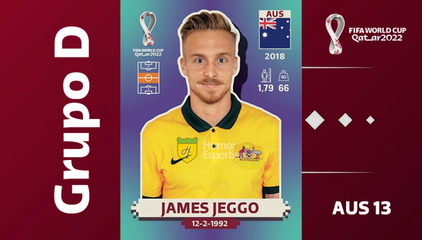 Grupo D - Seleção da Austrália: James Jeggo (AUS 13)