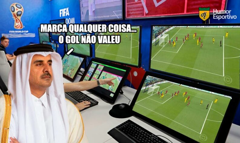 Memes da Copa do Mundo - Gol anulado no início do jogo rendeu piadas.