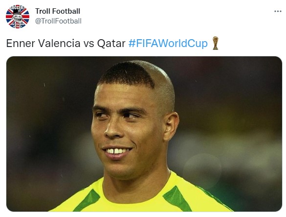 Memes da Copa do Mundo - Artilheiro do jogo com dois gols, Enner Valencia ganhou montagens.