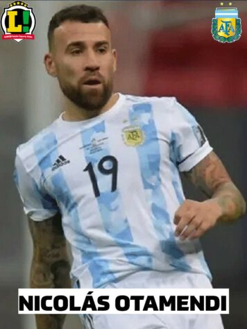 Nicolás Otamendi - 6,5 - Zagueiro fez uma partida segura. Com a defesa bem postada, cobriu bem as lacunas no campo de defesa.