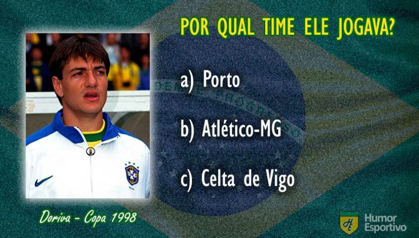 Qual clube Doriva defendia quando foi convocado para a Copa do Mundo 98?