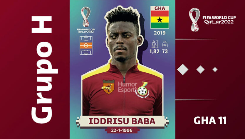 Grupo H - Seleção de Gana: Iddrisu Baba (GHA 11)