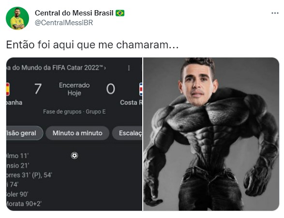 Copa do Mundo: os melhores memes de Espanha 7 x 0 Costa Rica