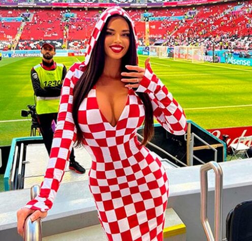 Ivana Knöll é fanática pela seleção da Croácia e está vendo sua terceira Copa do Mundo de perto.