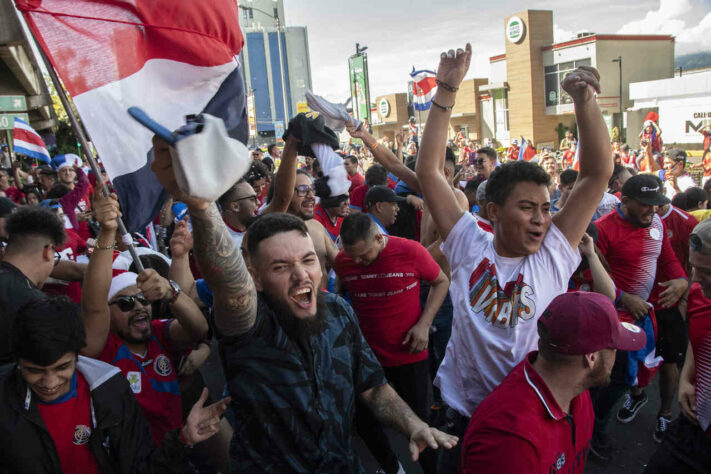 Festa dos costarriquenhos em San José.