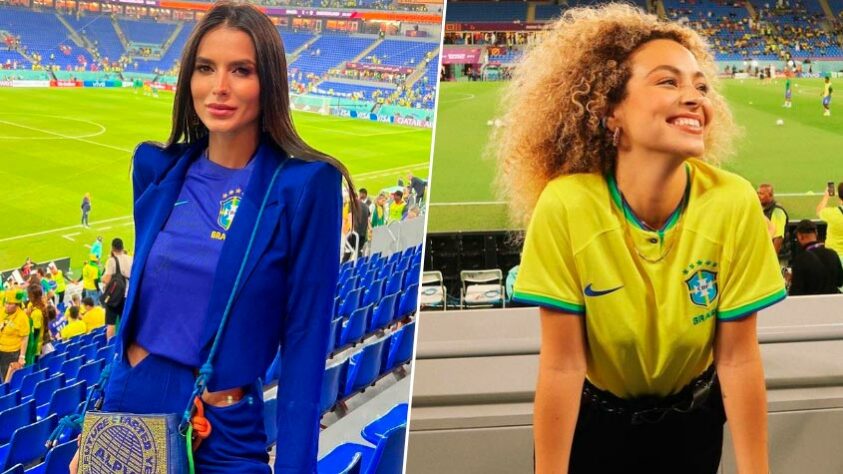 As possíveis affairs de dois astros da Seleção Brasileira viraram notícia por estarem no Qatar: Jéssica Turini, que tem sido apontada como novo affair de Neymar, e Julia Rodrigues, que seria o novo affair de Vinicius Jr, estão acompanhado a Copa do Mundo in loco e viram Brasil 1 x 0 Suíça no Estádio 947. Entre os fãs de Neymar e Vini Jr, há expectativas no ar para que os romances sejam oficializados. Saiba mais sobre as beldades!