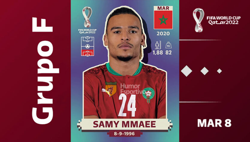 Grupo F - Seleção do Marrocos: Samy Mmaee (MAR 8) 