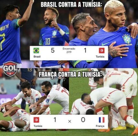 Os melhores memes de Tunísia 1 x 0 França pela última rodada rodada do Grupo D da Copa do Mundo.