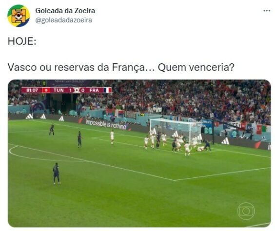 Os melhores memes de Tunísia 1 x 0 França pela última rodada rodada do Grupo D da Copa do Mundo.