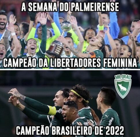 Maior do Brasil? Torcedores do Palmeiras tiram onda em memes após confirmação do 11º título do Brasileirão.