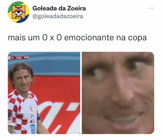 Primeiro tempo de Croácia x Brasil leva web à loucura; veja memes