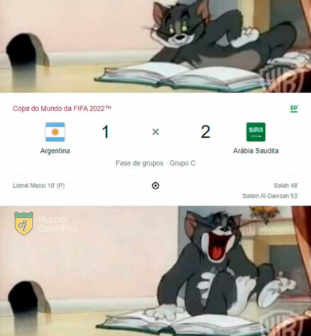 Nem Messi deu jeito! Derrota da Argentina na estreia da Copa do Mundo rende memes nas redes sociais.