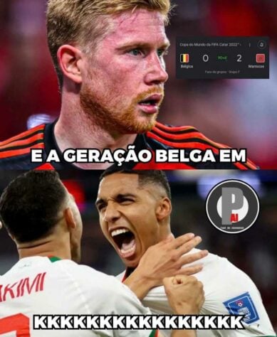 Os melhores memes de Marrocos 2 x 0 Bélgica pelo Grupo F da Copa do Mundo.