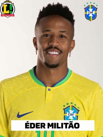 Éder Militão - 6,5 - Apesar de zagueiro de origem, apareceu em zonas mais avançadas com frequência e foi importante nos passes da Seleção. Não sofreu na defesa.