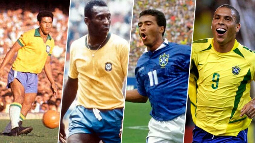 Pentacampeão mundial, o Brasil sempre foi representado por grandes craques em Copas do Mundo. Muitos são reconhecidos e idolatrados pelos feitos conquitados, fervendo as discussões de quem foi o maior jogador da Seleção Brasileira em Copas. Pensando nisso, os jornalistas da redação do LANCE! opinaram. Confira: