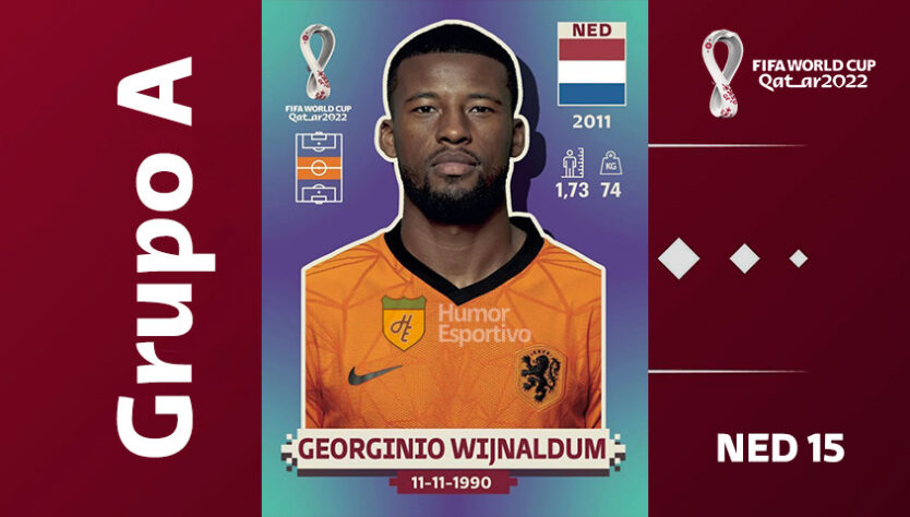 Grupo A - Seleção da Holanda: Georginio Wijnaldum (NED 15)