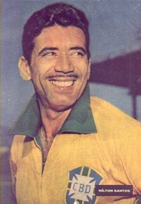 4º lugar - Nílton Santos - Posição: lateral-esquerdo - Esteve na Copa do Mundo de 1962 com 37 anos