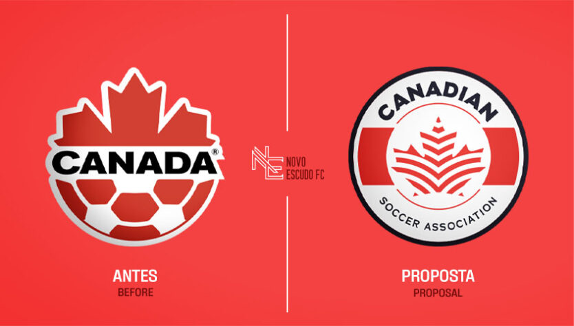 Vai um Novo Escudo aí? Proposta de Vinícius Bianezzi para a seleção do Canadá.