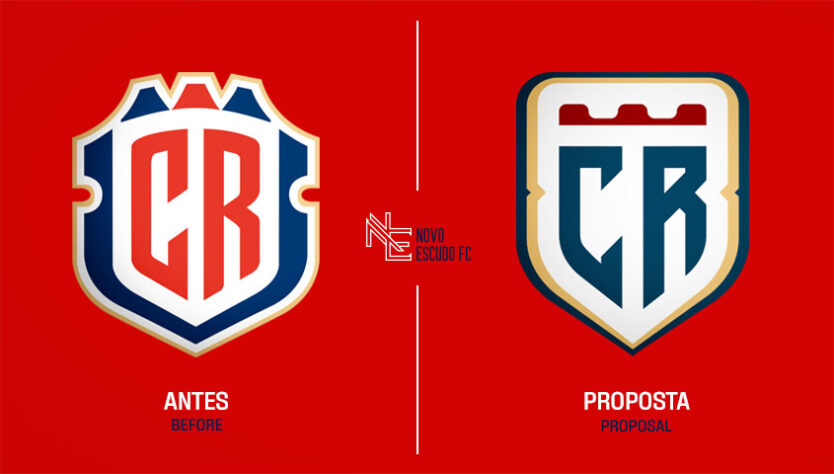 Vai um Novo Escudo aí? Proposta de Vinícius Bianezzi para a seleção da Costa Rica.