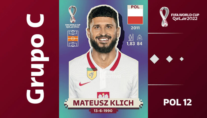 Grupo C - Seleção da Polônia: Mateusz Klich (POL 12)