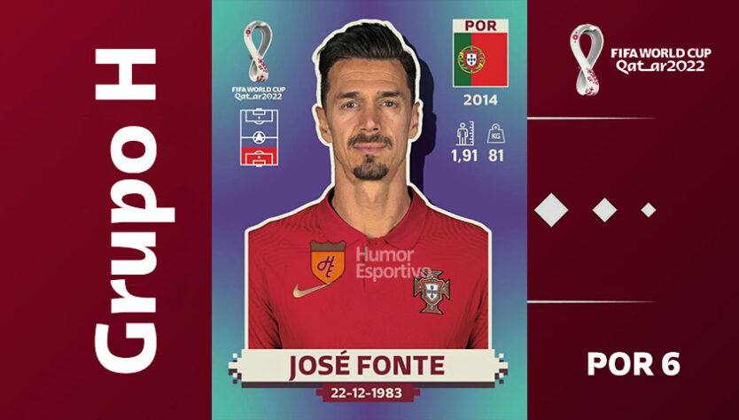 Grupo H - Seleção de Portugal: José Fonte (POR 6)