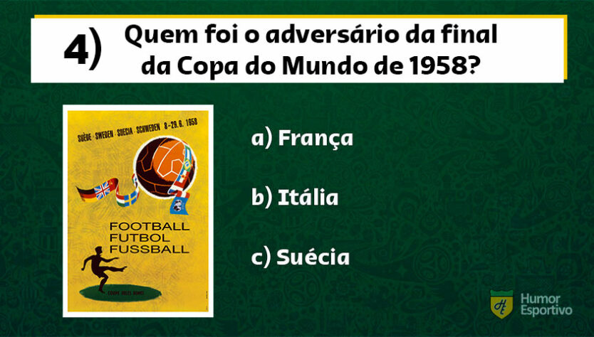 Você sabe tudo das cinco conquistas do Brasil em Copas do Mundo? Faça o  teste! – LANCE!