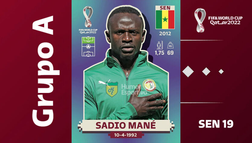 Grupo A - Seleção de Senegal: Sadio Mané (SEN 19)