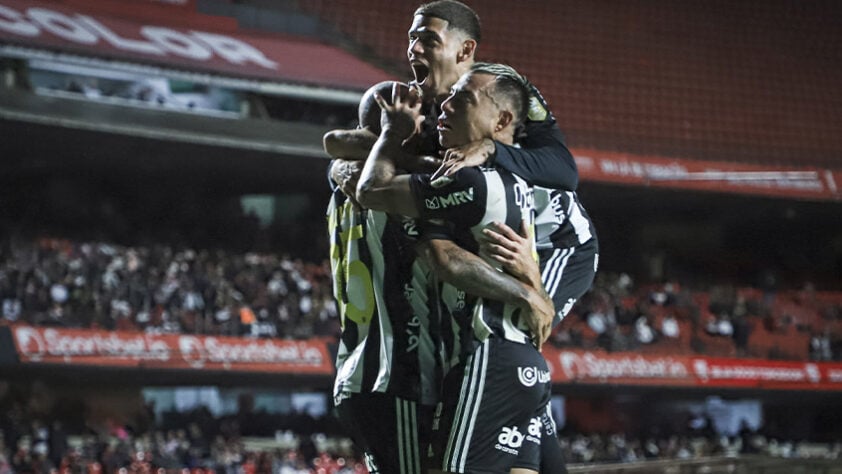 7º lugar: ATLÉTICO-MG (55 pontos) - 37 jogos - Libertadores: 89,4%/ Sul-Americana: 10,6%/ Próximos jogos: Cuiabá (em casa) e Corinthians (fora de casa).
