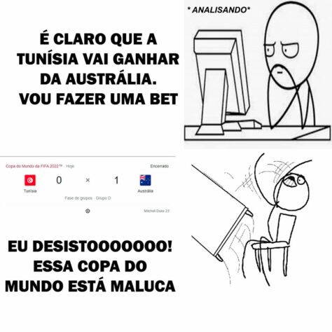 A vitória da Austrália surpreendeu e quebrou muitos apostadores e participantes de bolão.