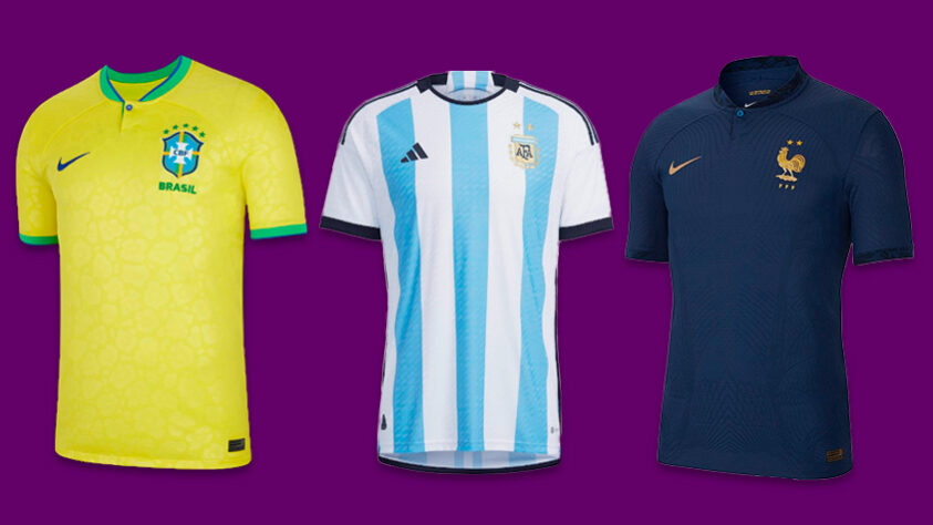 Todas as seleções presentes na Copa do Mundo do Qatar lançaram uniformes para a competição. Confira aqui as camisas que estarão no Mundial!