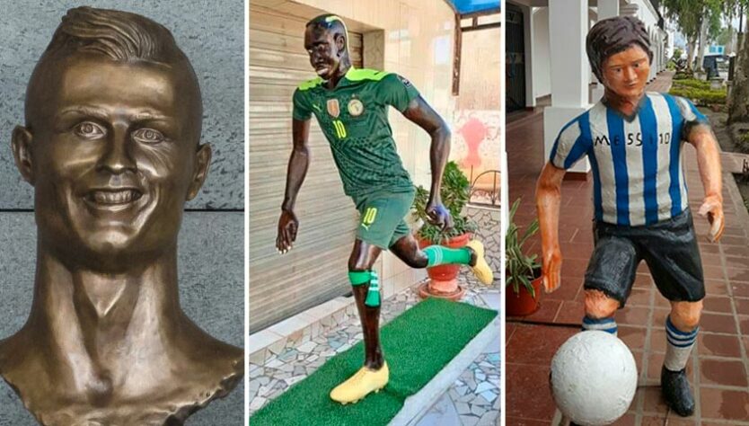 Um fã de Sadio Mané resolveu homenagear o jogador senegalês com uma escultura, mas o sucesso da obra não veio pela (como posso dizer?) semelhança com o craque. A homenagem, claro, acabou virando meme, como tantos outros casos no meio esportivo. Relembre! (Por Humor Esportivo)
