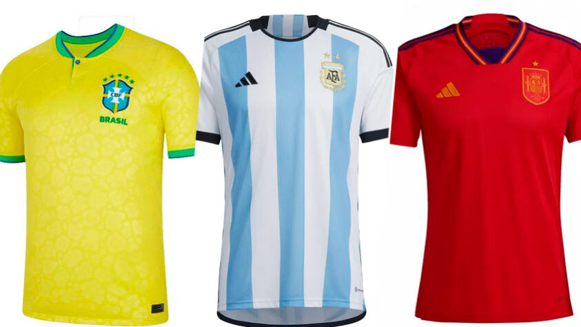 O site “The Athletic” fez um ranking com as camisas 1 mais bonitas da Copa do Mundo. O LANCE! separou a lista. Confira!