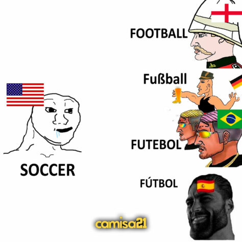 A partida entre Inglaterra e Estados Unidos foi tão sem graça, que a maior diversão foi a discussão se o certo é football ou soccer.