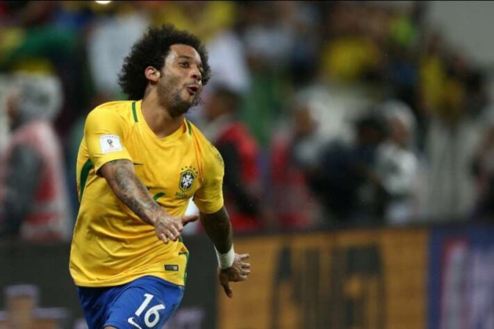 Marcelo - Jogava no Real Madrid entre 2014 e 2018 (Foto: Lucas Figueiredo/CBF)