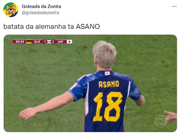 Copa do Mundo - Os melhores memes da derrota da Alemanha, de virada, para o Japão.