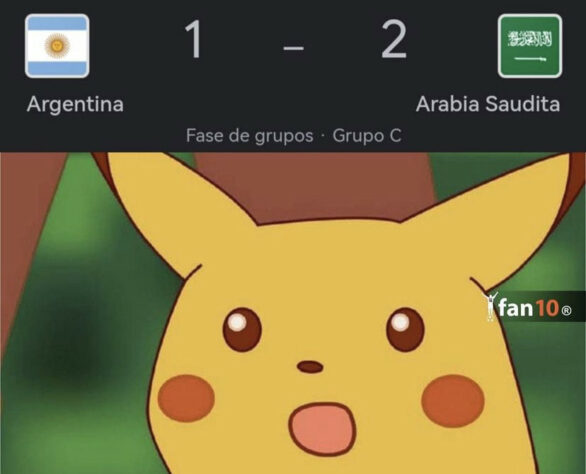 Nem Messi deu jeito! Derrota da Argentina na estreia da Copa do Mundo rende memes nas redes sociais.