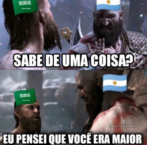 Nem Messi deu jeito! Derrota da Argentina na estreia da Copa do Mundo rende memes nas redes sociais.