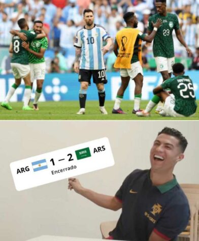 Nem Messi deu jeito! Derrota da Argentina na estreia da Copa do Mundo rende memes nas redes sociais.