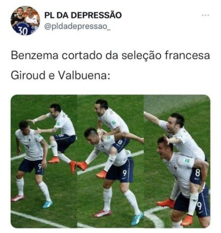 Sequência de lesões e desfalques da França para a Copa do Mundo do Qatar inspira memes na web.