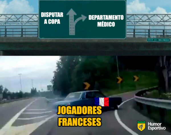 Sequência de lesões e desfalques da França para a Copa do Mundo do Qatar inspira memes na web.